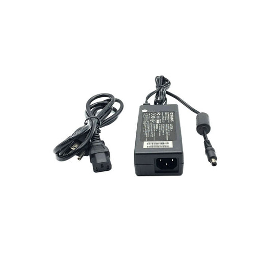 A PCPOS Systems Protran Power Supply (Input: 100-240V 1.6A 60Hz, Output: 19V 3.16A 60W) with label, attached charging cable, and separate black power cord displayed on a white background.