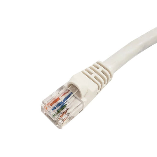 A close-up of the INF Tracer Wizard Toner Adapter with a white Ethernet cable and RJ45 connector, displaying colored wires, shown against a plain white background.