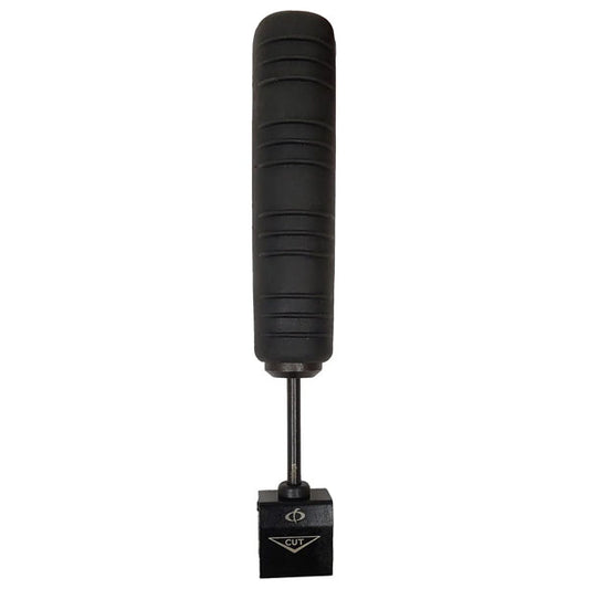 The INF Professional 110/88 Style Impact Punchdown Tool - 4 Pair features a black, textured handle and is ideal for CAT5e patch panels or 110/88 terminal blocks. The base is labeled CUT with a directional arrow for precise operation.