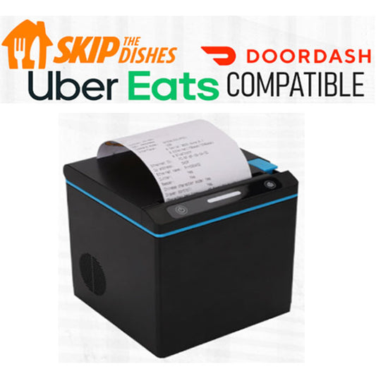 The ADD 3-in-1 Delivery Printer for Restaurants prints orders from SkipTheDishes, UberEats, and DoorDash, ensuring seamless compatibility with top delivery platforms.