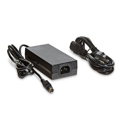A USED Like New Epson PS-180 24V 2A 50W printer power supply with attached cable and separate coiled power cord are shown on a white background.