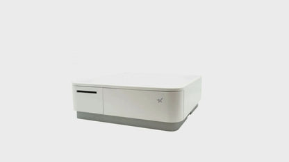 Star Micronics mPOP Integrated USB-C Lightning Receipt Printer & Cash Drawer with Tablet Stand - White